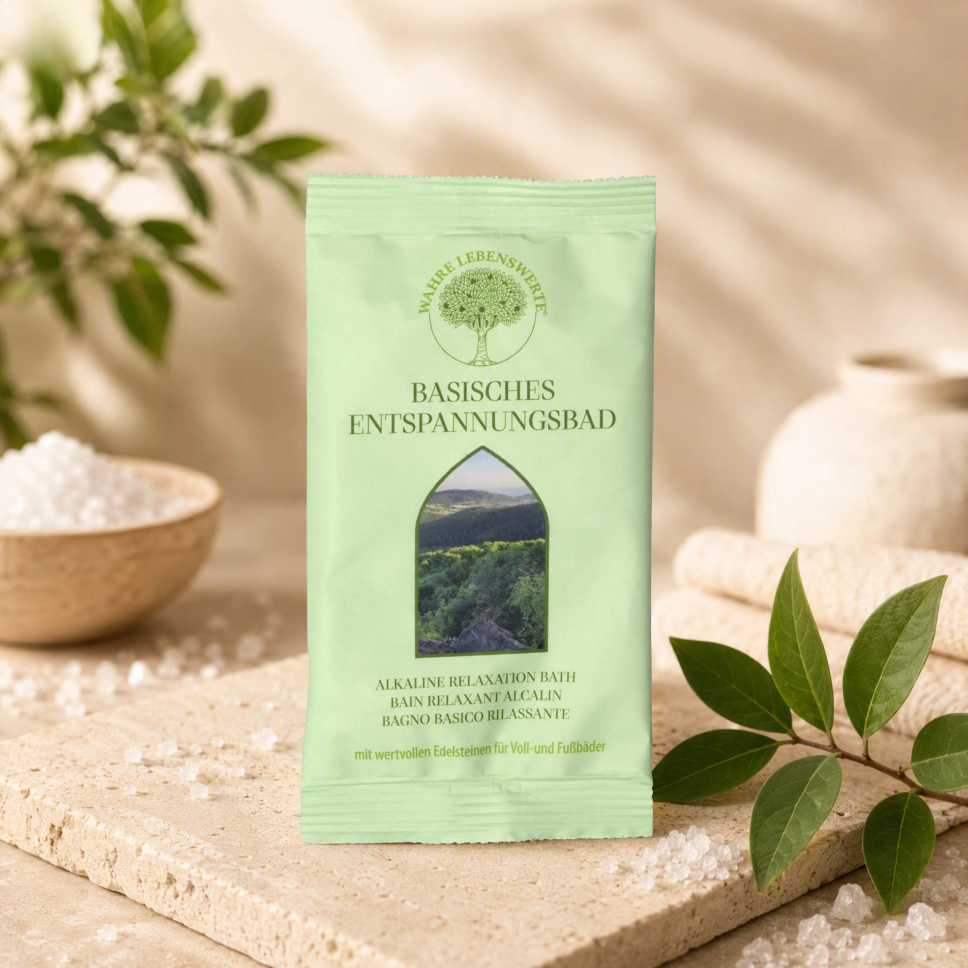 Wahre Lebenswerte Basisches Entspannungsbad 60 g im Sachet