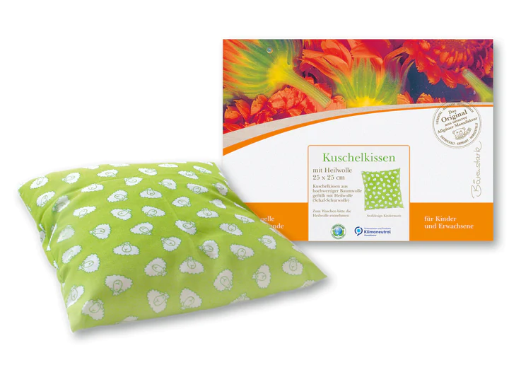 Kuschelkissen mit Heilwolle, verschiedene Motive